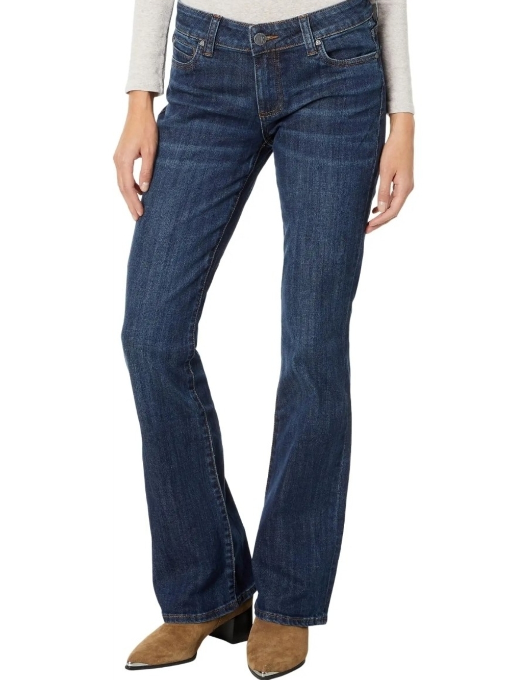 Kut from the Kloth Natalie High Rise Bootcut Jeans Dark Wash Stretch Womens 4